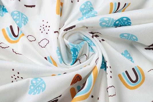 Onacosht Stretchy Bassinet Sheets 33" x 19" Compatible with Mika Micky, KoolaBaby (3 in 1), BabyBond, HARPPA and RICUTON Bedside Bassinet, 3 Pack for Baby Boy and Girl, Unisex Cute Animal Printing