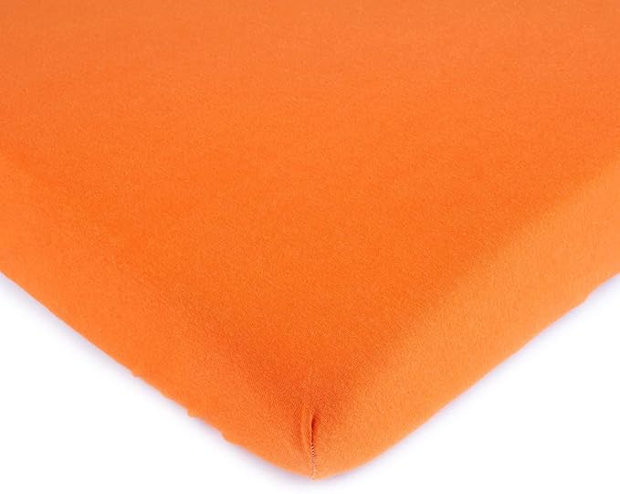 SheetWorld Fitted Baby Bassinet Sheet fits Dream On Me Traveler Portable Bassinet 19 x 32, 100% Cotton Jersey, Hypoallergenic, Butter Soft, Burnt Orange, Made in USA