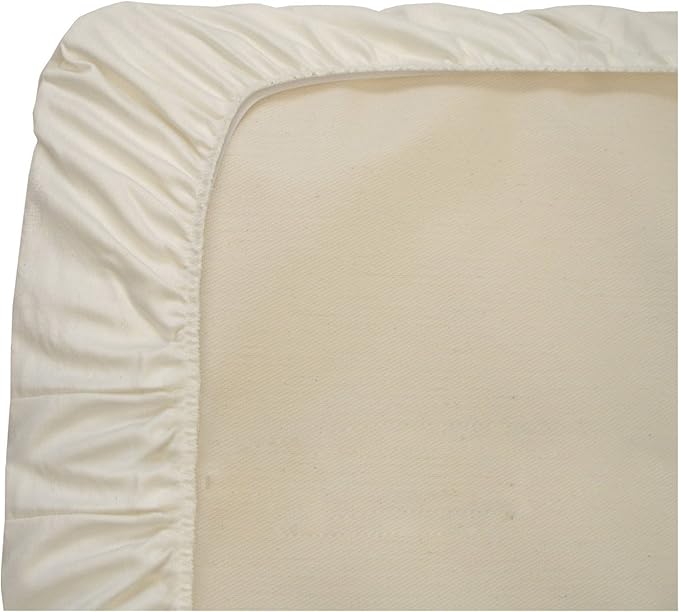 Naturepedic Organic Waterproof Crib Mattress Pad, Skin Friendly, Breathable & Absorbent Crib Mattress Protector - Removable Protector Pad for Baby and Toddler Beds - Fitted for Standard Baby Crib Size