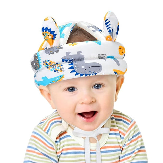 Baby Helmet Accmor Breathable Baby Head Protector for Crawling Walking Running, Lightweight Infant Safety Head Guard Cap Adjustable Toddler Head Protection with Soft Cushion for 6-24 Months Boys