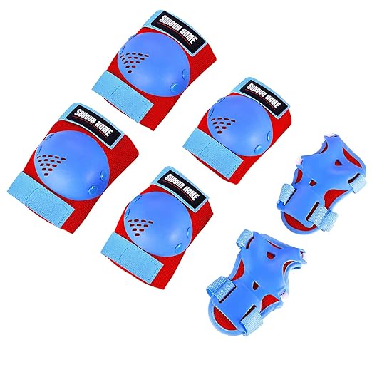 Kids/Youth Knee Pads Elbow Pads Wrist Guards 3 in1Protective Set, for 3-15 Years Child Roller Skates, Cycling, Inline Skating, Skateboard, BMX Bike, Balance Bike, Scooter Riding Sports