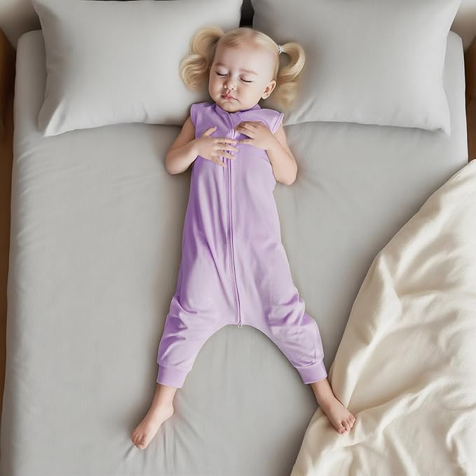 Baby Sleep Sack with Feet for Boys Girls, Infant Toddler Sleeveless Wearable Blanket Sleepsack for Early Walkers