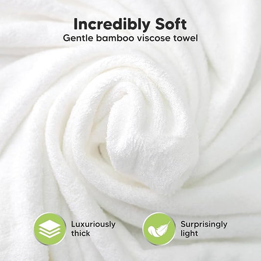 KeaBabies Hooded Baby Towel for Newborn - Viscose Derived from Bamboo Large Baby Bath Towels with Hood for Boys, Girls, Toddler, Extra Absorbent & Soft Newborn Bath Essentials (Panda, Regular)