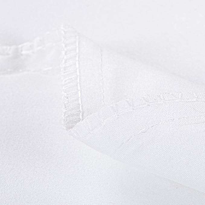 FLXXIE 2 Pack Microfiber Fitted Crib Sheets, Super Soft and Cozy Toddler Fitted Sheets for Standard Crib and Toddler Mattresses, 28x52, White