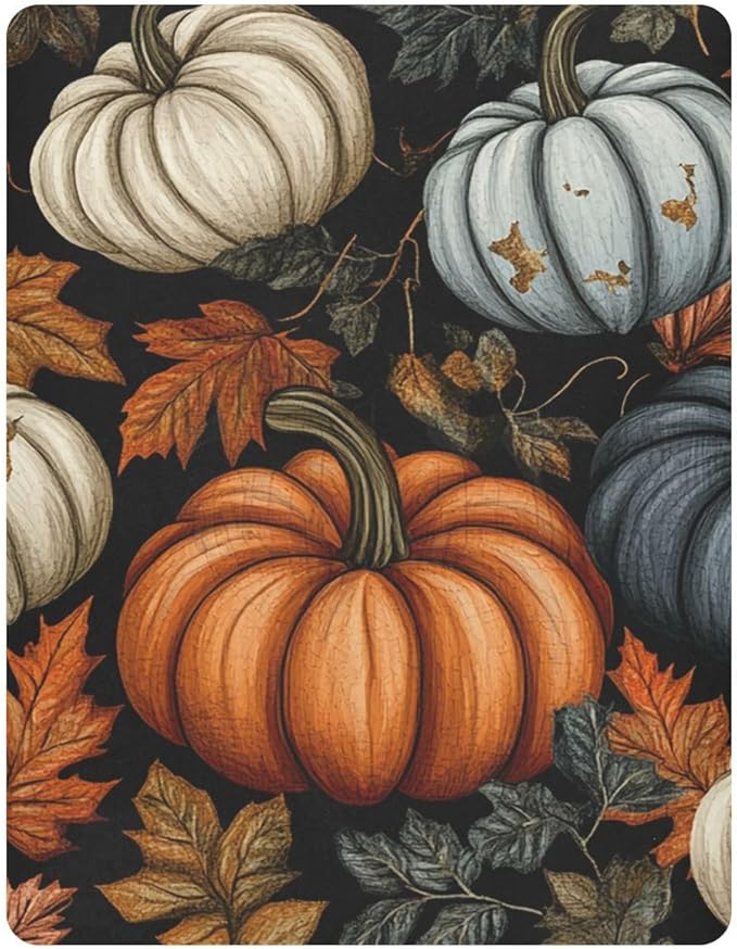 Fall Thanksgiving Pumpkin Crib Sheets Standard Crib Toddler Mattresses Cover Fitted Baby Bed Sheet Breathable Crib Mattress Sheet for Girls Boys 39''x27''x9''