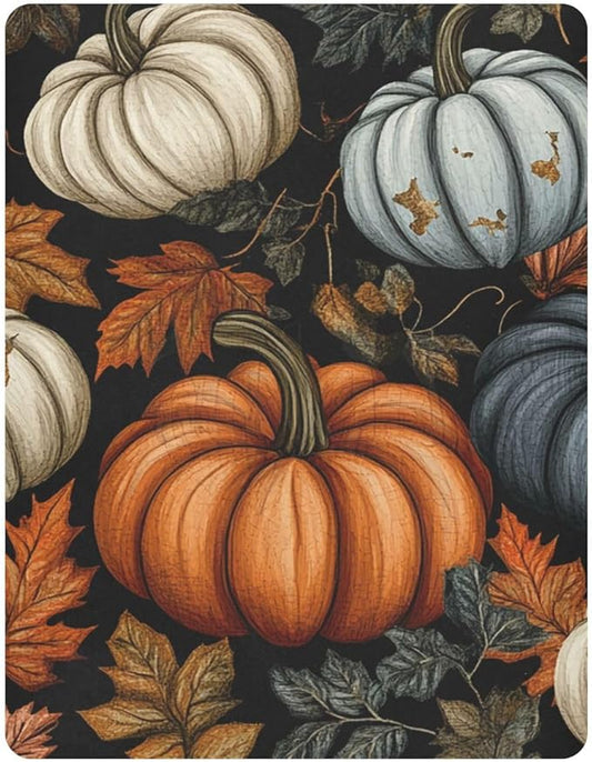 Fall Thanksgiving Pumpkin Crib Sheets Standard Crib Toddler Mattresses Cover Fitted Baby Bed Sheet Breathable Crib Mattress Sheet for Girls Boys 39''x27''x9''