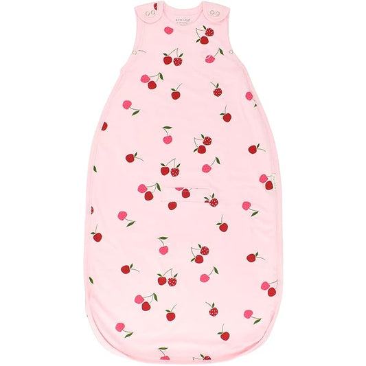 Ecolino Organic Cotton Baby Sleep Sack - 2-Way Zipper Baby Wearable Blanket - Toddler Sleeping Bag Sack - 2-4 Years - Cherry