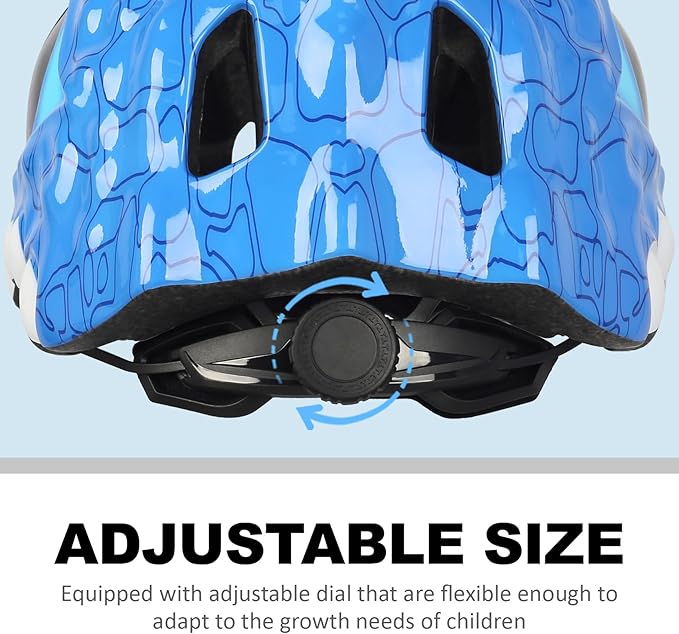 Toddler Kids Bike Helmet,3D Dinosaur Helmets for Boys Girls Infant/Baby to Children 1/2/3/4/5/6/7/8 Years Old Lightweight Adjustable Multi-Sports Bicycle Scooter Skateboard Skating Cycling