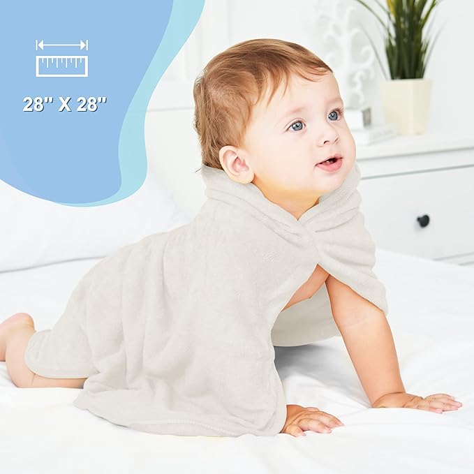 YOYOO Baby Bath Towel – Viscose Derived from Bamboo, Baby Hooded Towels - Newborn Essential Cute Brown Dog-Perfect Baby Registry Gifts for Boy Girl