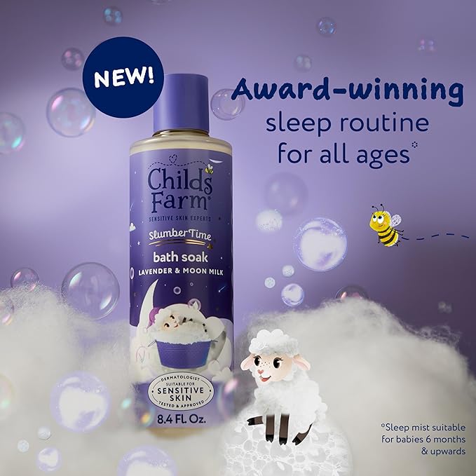 Childs Farm SlumberTime Bath Soak, Lavender & Moon Milk 250ml US