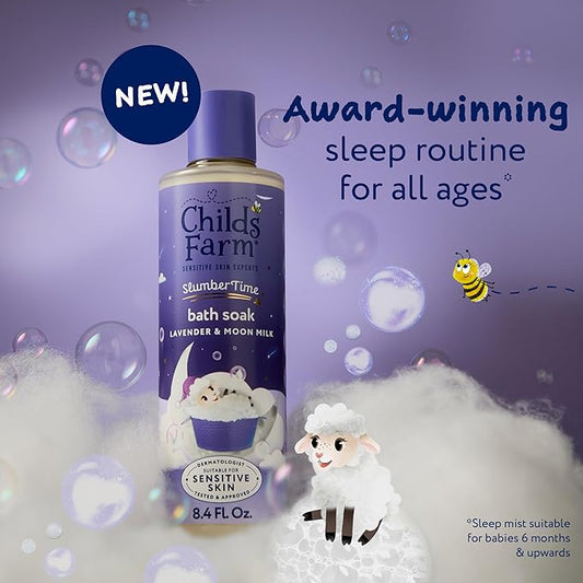 Childs Farm SlumberTime Bath Soak, Lavender & Moon Milk 250ml US