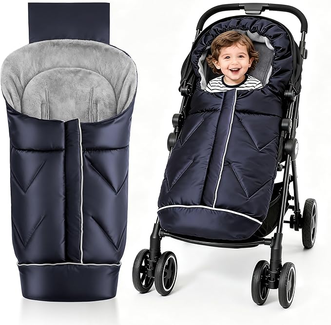 Universal Stroller Blanket & Stroller Footmuff,Water-Repellent Bunting Bag for Babies,Toddlers and Kids,Zipper Footmuff for Stroller,Stroller Winter Cover Warm Baby Sleeping Bag