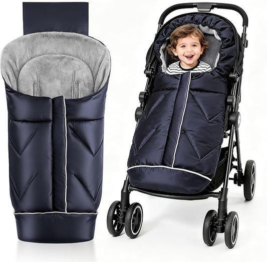Universal Stroller Blanket & Stroller Footmuff,Water-Repellent Bunting Bag for Babies,Toddlers and Kids,Zipper Footmuff for Stroller,Stroller Winter Cover Warm Baby Sleeping Bag
