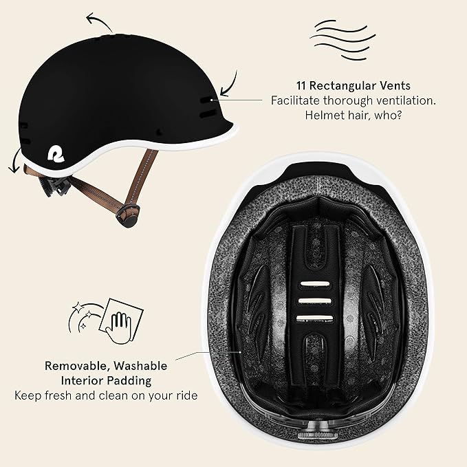 Retrospec Remi Kids Bike Helmet with Built-in Sun Visor - Adjustable Youth Safety Gear for Cycling, Skating & Scooters - 11 Air Vents, Washable Padding & Reflective Straps