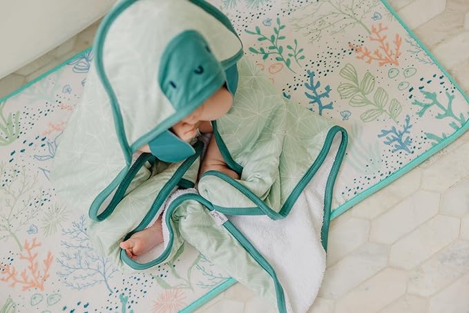 Copper Pearl Hooded Bath Towels Premium Knit/Terry Cloth Baby Towels with Hood, Pockets, and Cool Designs - Great to Gift and Make Bath Time Fun - Baby Bath Towel, Wade