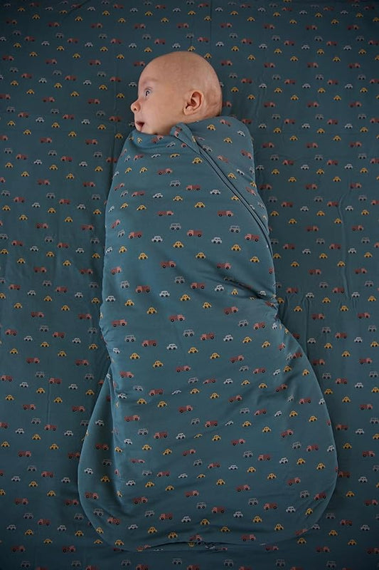 GUNAMUNA Swaddle Wrap for Newborns – Arms In or Out, Easy Diaper Changes with WONDERZiP, Soft Sleep Sack, 2.5 TOG