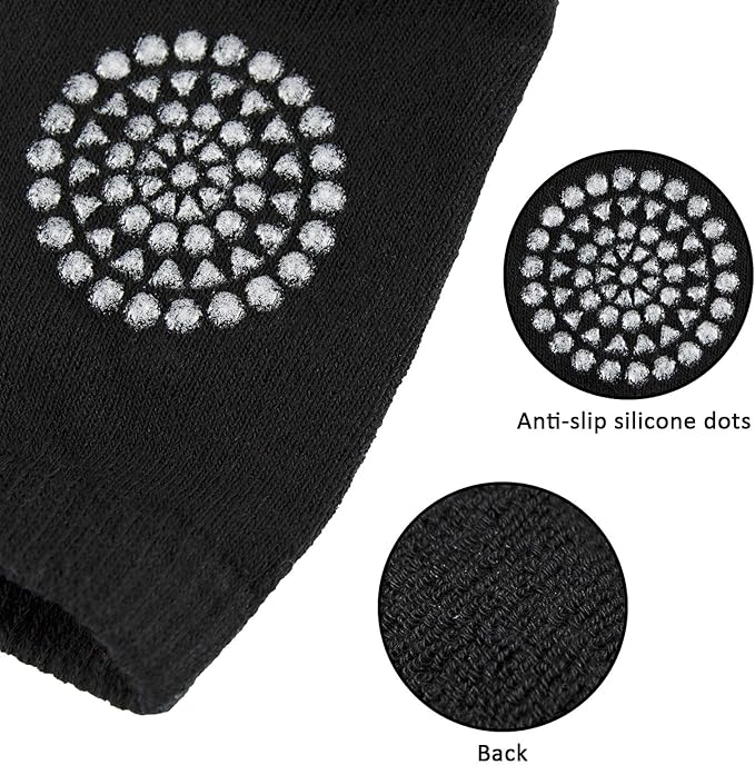 Little World Baby knee Pads for Crawling - 5 Pack Anti Slip Unisex Baby Knee Protectors - Toddler Knee Pads Gift Idea for Baby