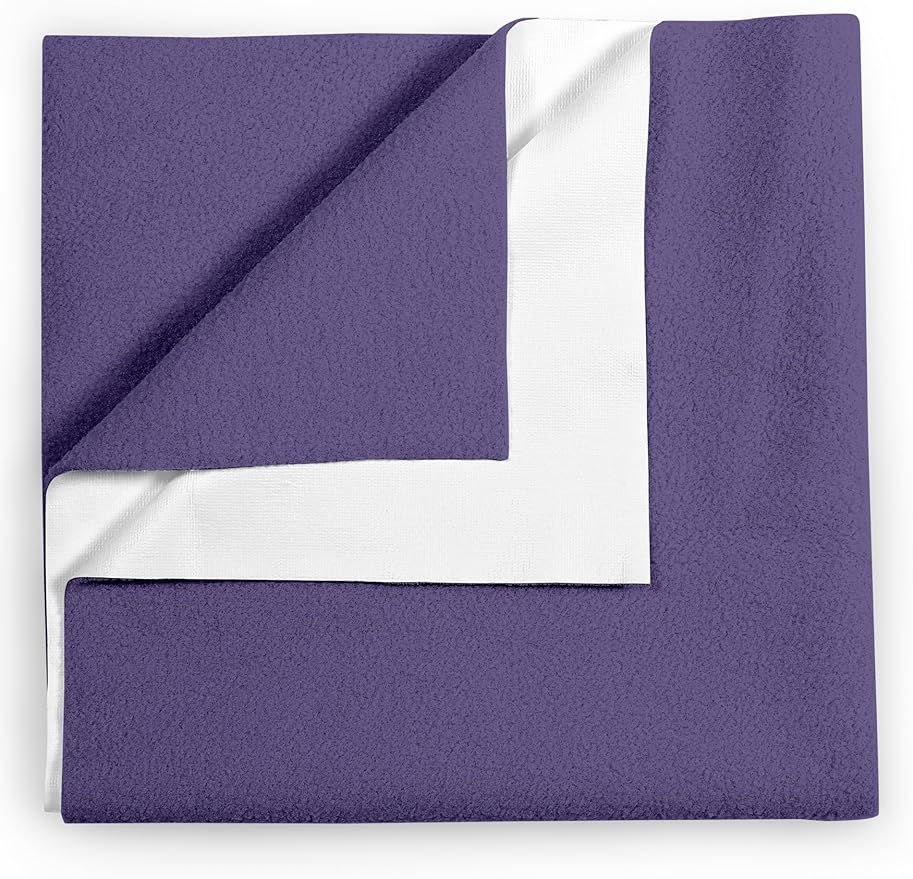 Waterproof Mattress Protector for Adults and Kids, Reusable Mattress Protector (Purple, 29 x 39 Inch)