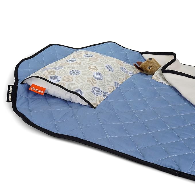 Tot Cot Kids Nap Mat - Toddler Preschool Daycare Bedding Cover with Blanket and Pillow - Ages 2 Yrs to 5 Yrs