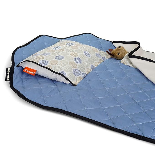 Tot Cot Kids Nap Mat - Toddler Preschool Daycare Bedding Cover with Blanket and Pillow - Ages 2 Yrs to 5 Yrs