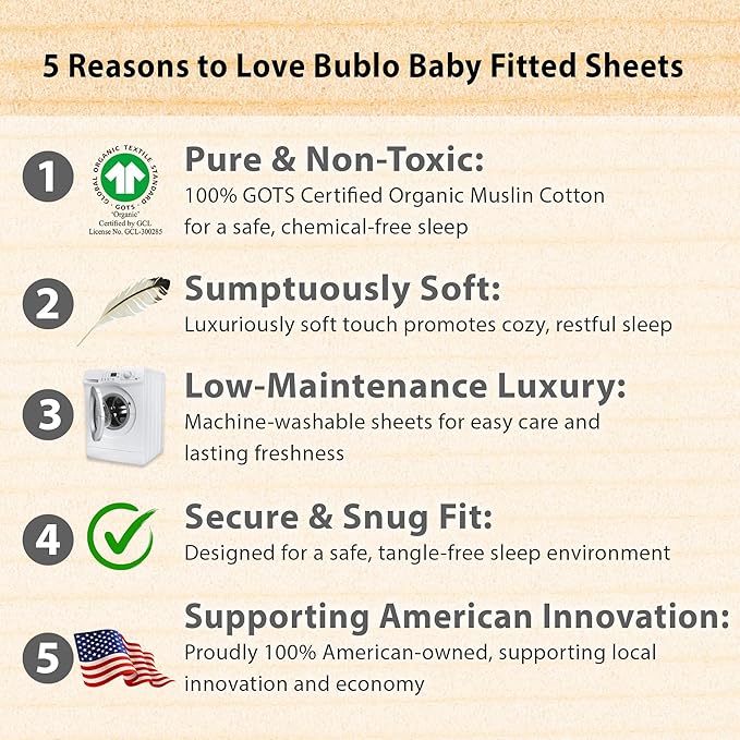 Bublo Baby Changing pad Cover - 3 Pack Organic Cotton Changing Pad Covers – Soft Fitted Diaper Changing Table Sheets for Baby Boys, Girls, Neutral | Fits Contoured 32"x16" Pads