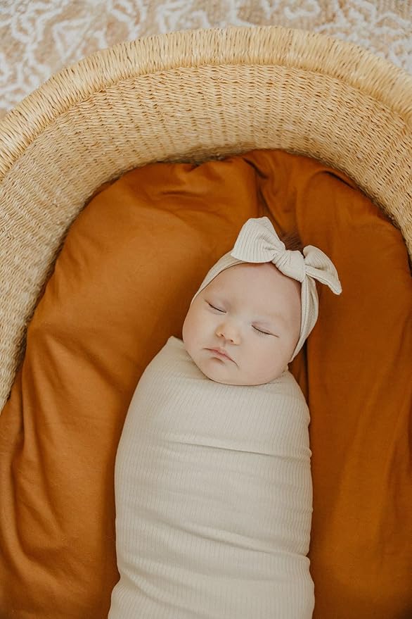 Copper Pearl Baby Swaddle Blanket - Premium Knit Baby Blanket, Large Soft Stretchy Receiving Blankets for Baby Boy and Girl, Swaddles for Newborn, Infant, and Toddler (Moonstone)