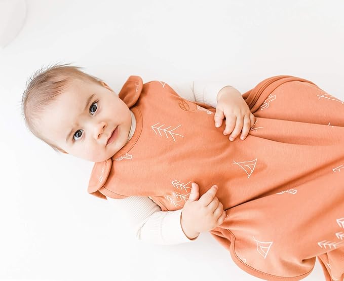 Ecolino Organic Cotton Baby Sleep Sack - 2-Way Zipper Baby Wearable Blanket - Infant to Toddler Sleeping Bag Sack - 2 Months - 2 Years - Desert