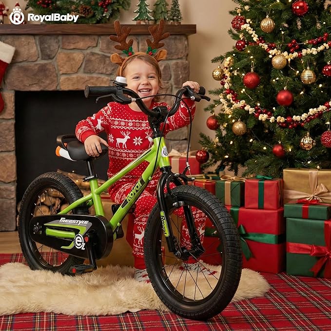 RoyalBaby Kids Bike Freestyle Classic & EZ Balance Pedal Switchable Bicycle, 12 14 16 18 Inch, 3-10 Years Toddler to Big Kids