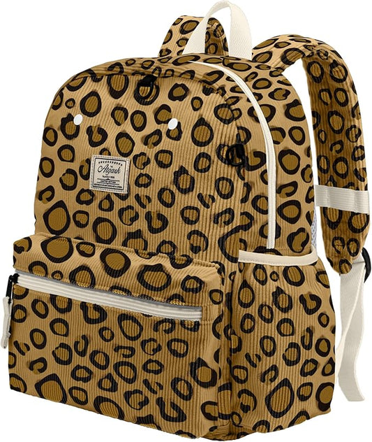 atgark Corduroy Kids Backpack for Boys 6-10: Boys Backpacks for Elementary Kindergarten 15” H Fit Folder