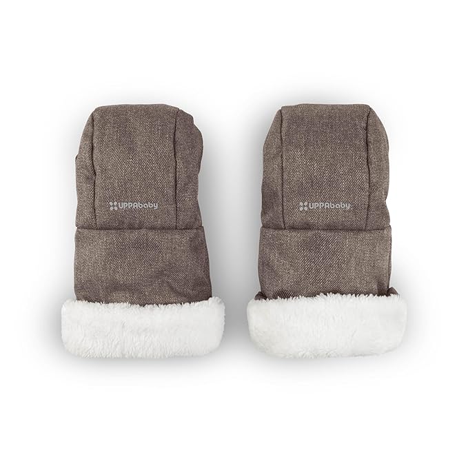 UPPAbaby CozyHandmuff - Easily Attaches to Stroller Handlebars - Ultra-Plush, Weather-Proof Hand Protection - Owen (Mocha Mélange)