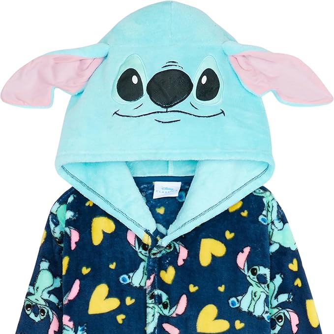 Get Trend Fleece Bathrobe for Girls, Teens, Dressing Gown, Soft Hooded Robe, Cozy Loungewear, Sleepwear Gifts for Girls