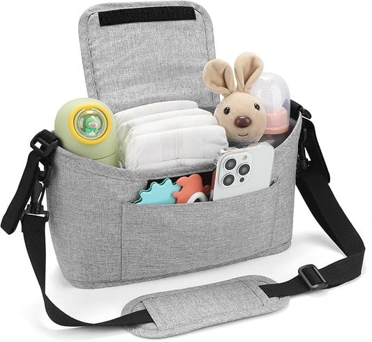 Accmor Universal Stroller Organizer, Stroller Bag Caddy Organizer, Stroller Organizer Accessories for Uppababy, Baby Jogger, Nuna, Doona, Britax Strollers