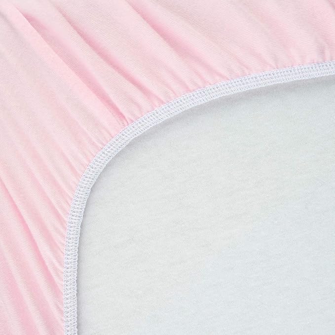SheetWorld Fitted Baby Bassinet Sheet fits Dream On Me Skyler Bassinet & Bedside Sleeper 20 x 33, 100% Cotton Jersey, Hypoallergenic, Butter Soft, Baby Pink, Made in USA
