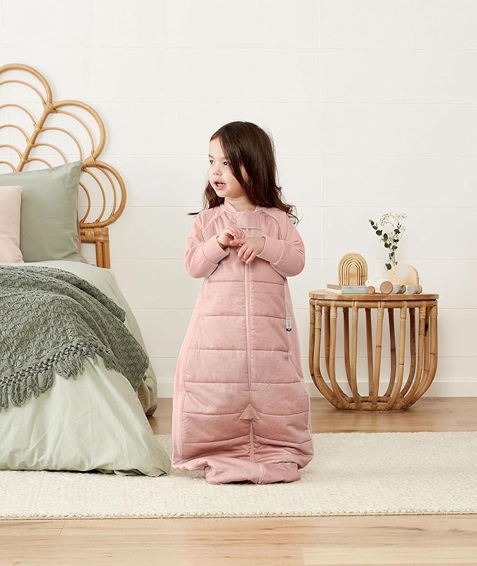 ergoPouch Sleep Suit Bag 3.5 TOG – Baby Sleep Sack & Wearable Blanket, 2-in-1 Convertible Sack to Suit with Legs for Safe Movement, Regulates Temperature Overnight, Unisex (4-6 Years, Berries)