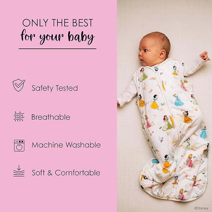 Milk Snob Disney Baby Sleeping Sack, Sleeveless Sleep Bag and Wearable Zip Up Blanket for Girl and Boy, Newborn Infant Shower