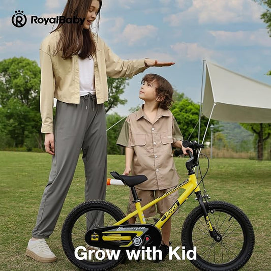 RoyalBaby Kids Bike Freestyle Classic & EZ Balance Pedal Switchable Bicycle, 12 14 16 18 Inch, 3-10 Years Toddler to Big Kids
