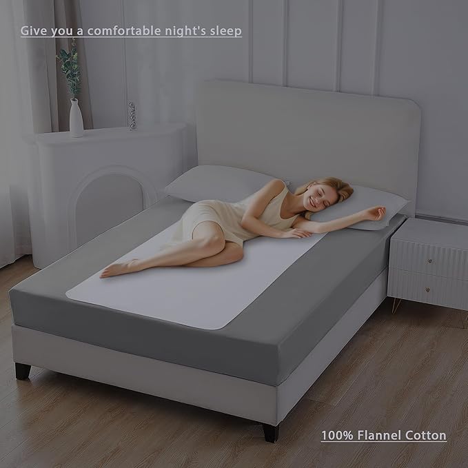 Mattress Protector,Flannel Cotton Underpads for Kids, Adults,Pets,Bed, Couch, Sofa, Floor,Home