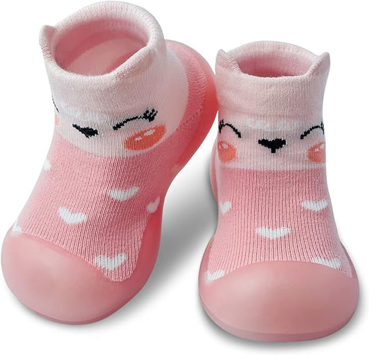 Baby Sock Shoes Boys Girls First Walking Shoes Non-Slip Slippers Soft Sole Sneakers Toddler Infant Babygirl