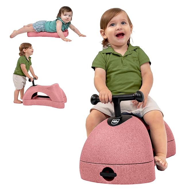 Nuby Boogie Buggy 3-in-1 Scooter for Kids – Walker, Scooter & Caster Board, Lightweight EPP Foam, Waterproof, Indoor & Outdoor Ride-On Toy, Balance & Coordination Development, Pink Boogie Buggy
