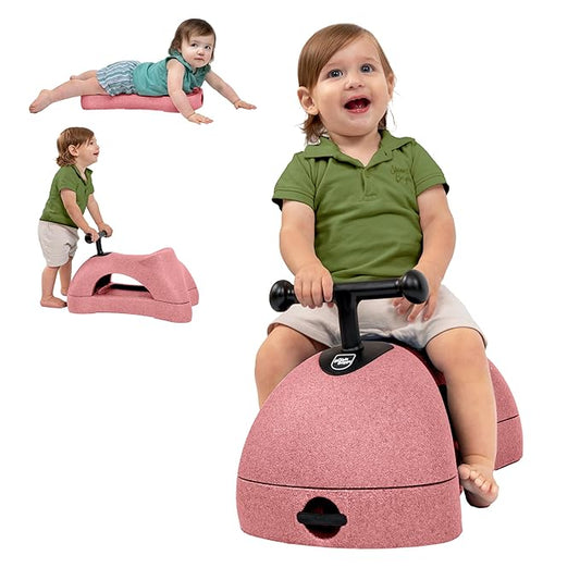 Nuby Boogie Buggy 3-in-1 Scooter for Kids – Walker, Scooter & Caster Board, Lightweight EPP Foam, Waterproof, Indoor & Outdoor Ride-On Toy, Balance & Coordination Development, Pink Boogie Buggy