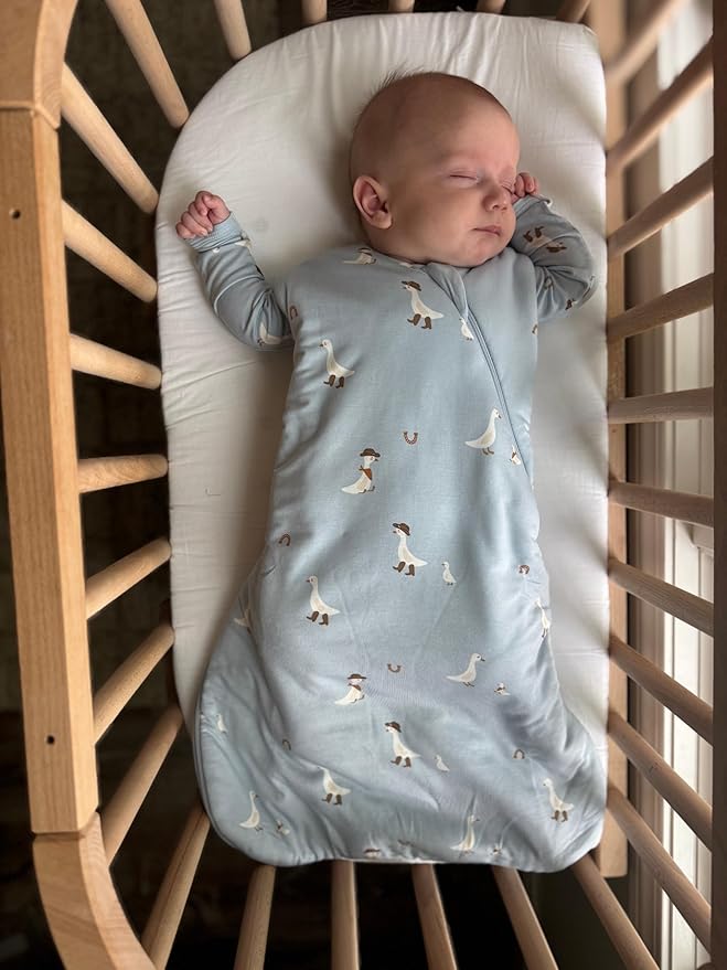 GUNAMUNA günamüna Unisex Baby, Toddler Wearable Blanket, Sleeping Bag Bamboo Rayon, Sleep Sack with Diaper Zipper, 1.0 TOG
