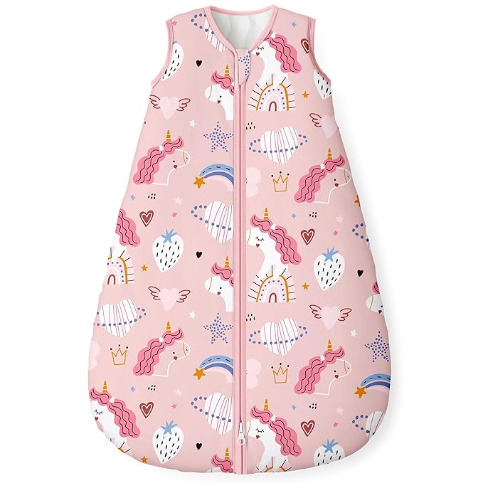 Yoofoss Baby Sleep Sack 18-24 Months, 1.5 Tog Baby Wearable Blanket with 2-Way Zipper, 100% Cotton Organic Fabric Winter Infant Sleeping Sack, Warm Soft Comfy