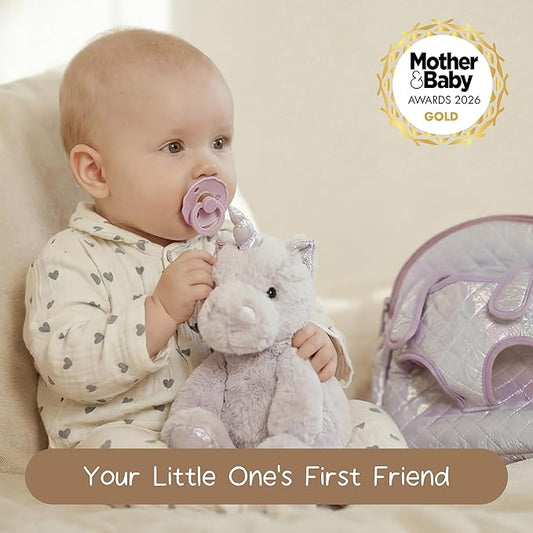 Moonkie Hug & Go Unicorn Toddler Backpack – Soft Plush Bag with Detachable Toy for Girls Aged 2–4 | Perfect for Daycare | Travel & Birthday Gifts for 3-Year-Old Kids