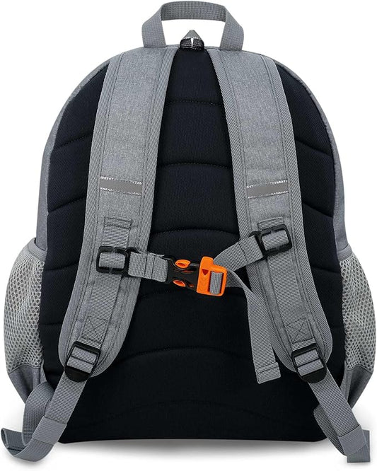 JAN & JUL Water Resistant Backpack for School, Lightweight Schoolbag for Kids (Heather Grey, One Size)