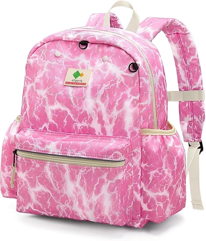 atgark Kids Backpack for Girls: Girls Backpack 6-10 - Kindergarten Elementary School Bookbag for Girl