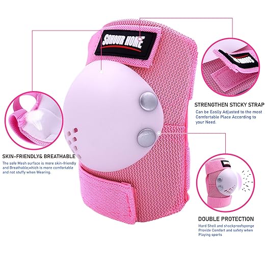 Kids/Youth Knee Pads Elbow Pads Wrist Guards 3 in1Protective Set, for 3-15 Years Child Roller Skates, Cycling, Inline Skating, Skateboard, BMX Bike, Balance Bike, Scooter Riding Sports