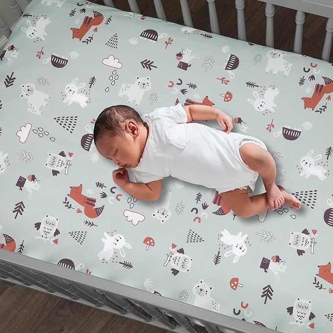 Bedtime Originals Animal Alphabet 3-Piece Infant Nursery Baby Crib Bedding Set