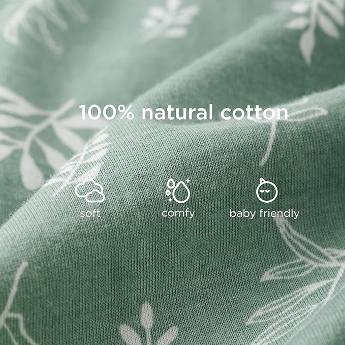 Duomiaomiao 0.5 TOG Toddler Sleep Sack 36-48 Months 100% Cotton Lightweight Baby Sleep Sack with Feet, Breathable Comfy Toddler Wearable Blanket