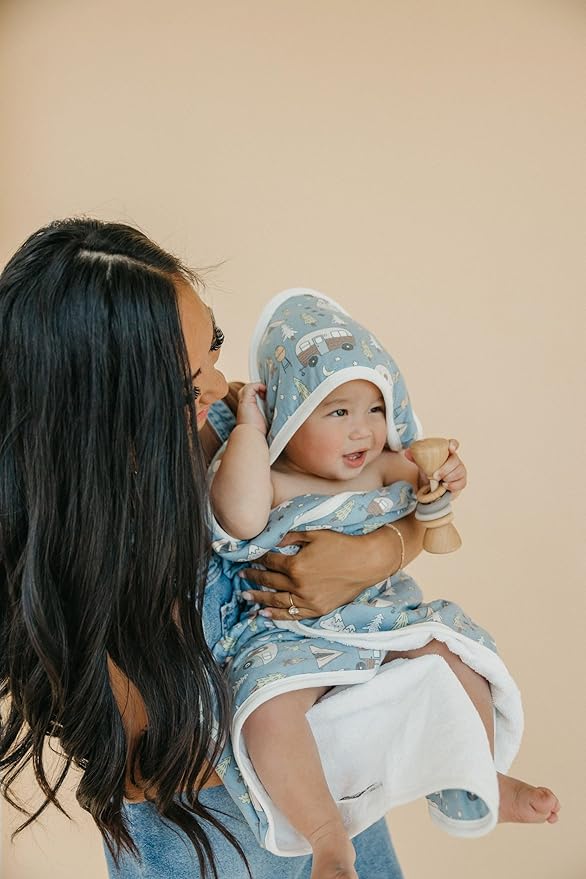 Copper Pearl Hooded Bath Towels Premium Knit/Terry Cloth Baby Towels with Hood, Pockets, and Cool Designs - Great to Gift and Make Bath Time Fun - Baby Bath Towel, Bridger