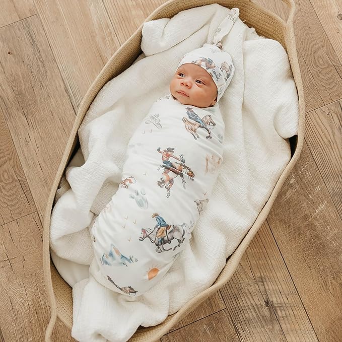 Copper Pearl Large Premium Knit Baby Swaddle Receiving Blanket Boone